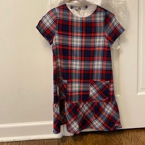 Vineyard Vines Red and Blue Plaid Kids Dress